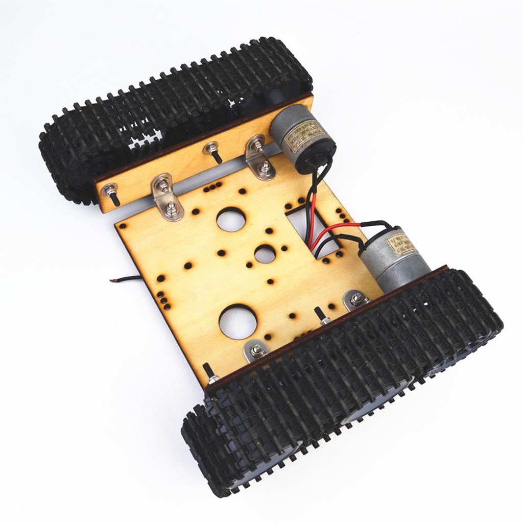 Science Kit - Roboter-Panzerfahrzeug-Chassis aus Legierung mit Raupenantrieb, Spielzeug-DIY-Wissenschaftsprojekt-Set